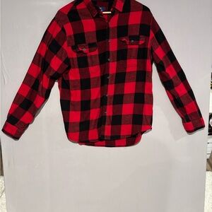 George Red and Black Checkered Shirt Flannel